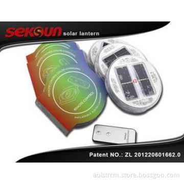 Inflatable Waterproof LED Solar Lantern With Color Changing